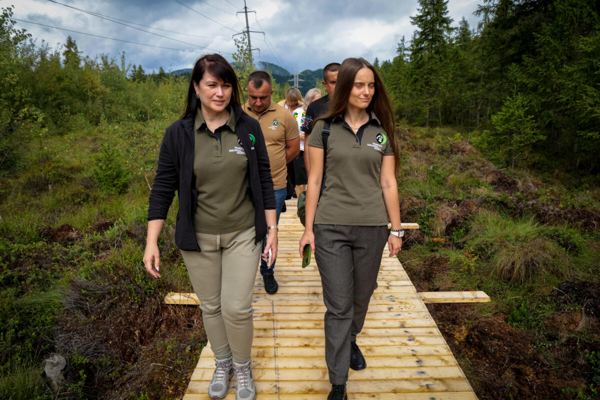 Ecotrail Iltsi in Verkhovynskyi National Nature Park, supported through the 2025 small grants program.