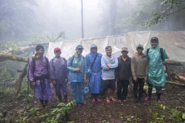 FZS team members and rangers during a field expedition in the forests of Kon Ka Kinh, Vietnam.